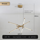 Ljojo LED Stick Shape Chandelier Pendant Light for Modern Home Decor