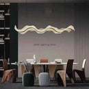 Ljojo Luxury Wave LED Pendant Lamp Acrylic Chandelier for Home Decor