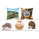 Hedgehog Print Pillow Cover for Home Sofa Decor - Ljojo
