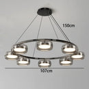 Modern LED Glass Pendant Lamp for Living Room Kitchen Chandelier Suspension by Ljojo