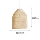 Rattan LED Pendant Lights Vintage Chandeliers - Island Handmade Woven Design