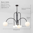 LED Pendant Lamp Modern Magic Bean Hanging Light Living Room Chandelier Ljojo