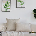 Ljojo Linen Decorative Cushion Covers for Sofa Living Room 45x45cm