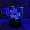 Boys' Football 3D Illusion Night Light - Children's Room Decoration Ljojo