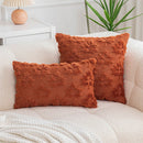 Embroidered Wool Maple Leaf Pillowcase by Ljojo - Halloween & Thanksgiving Orange Cushion Cover