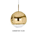Nordic Glass Ball Pendant Light for Dining Room - Modern Hanging Lamp by Ljojo