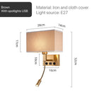 Wall Lamps Wabi-sabi Modern LED Chandeliers for Home Decoration Study Villa Hotel Bedside by Ljojo