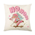 Christmas Party Pillowcase with Santa Claus & Snowman Print for Home Decoration by Ljojo.