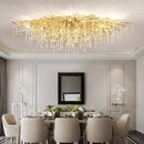 Ljojo Luxury Crystal LED Chandelier for Living Room, Hotel, and Hall