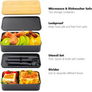 Ljojo Stackable Bento Lunch Box Set with Insulated Bag