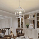 Gold Iron Cage Pendant Lighting Fixture Chandelier for Dining Room by Ljojo