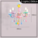 Modern Nordic Rainbow Crown LED Pendant Light Chandelier for Home Decoration by Ljojo