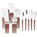 Ljojo 30-Piece Stainless Steel Cutlery Set - High-end Tableware for Restaurants and Hotels