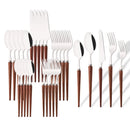 Ljojo 30-Piece Stainless Steel Cutlery Set - High-end Tableware for Restaurants and Hotels