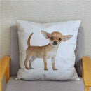 Chihuahua Dog Printed Cushion Cover by Ljojo for Home Decor