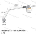 Italian Designer Desk Lamp: Modern Folding Long Arm Reading Light by Ljojo