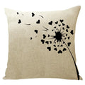 Ljojo Maple Leaf Print Linen Pillowcase for Home Decor and Sofa Comfort