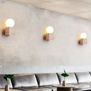 Cream Wind Stone Wall Light: Wabi-Sabi Glass Bedroom Corridor Sofa Background by Ljojo