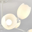 Modern Nordic Cream Chandelier Pendant Light for Living Room Bedroom by Ljojo