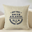 Ljojo Marine Cotton Fish Cushion Cover 45x45CM Square Home Decor Pillow Case