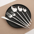 Ljojo 32Pcs Stainless Steel Cutlery Set Silverware Flatware Dinnerware Kit