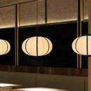 Ljojo Minimalist Danish Pendant Light: Ufo Lampshade, Rustic Fabric Lantern Lamp