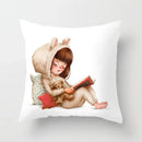 Cute Panda Cartoon Pillowcase for Home Decor and Comfort by Ljojo