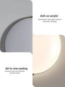 Ljojo LED Ceiling Light: Modern Champagne Gold Lamp for Living Room, Bedroom, Dining Room