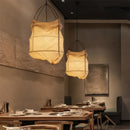 Linen Lanterns Pendant Lights: Wabi-sabi Style for Zen Bedrooms and Dining Rooms by Ljojo