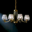 High Brightness LED Glass Chandelier - Modern Floral Pendant Light for Luxury Home Decor