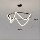 Ljojo Long Hose Led Chandelier Modern Dining Table Kitchen Nordic Pendant Lamp Fixture