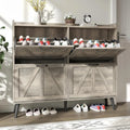 Ljojo™ Farmhouse Shoe Cabinet with 4 Drawers: Stylish Entryway Storage