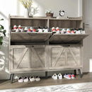 Ljojo™ Farmhouse Shoe Cabinet with 4 Drawers: Stylish Entryway Storage