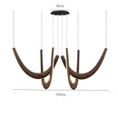 Ljojo Industrial Minimalist Wood LED Pendant Lights Chandelier for Home Decoration