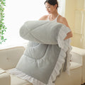 Ljojo Milk Fleece Winter Quilt: Thickened & Warm Comfortable Quilt Core