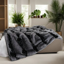 Ljojo Luxury Faux Fur Fluffy Blanket for Beds & Sofa - High-End Soft Decorative Throw