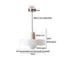 Ljojo Milky White Resin LED Pendant Light for Home Decor