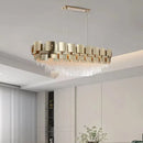 Italian K9 Crystal Pendant Lights Luxury Gold Chandelier for Bedroom Living Dining Room - Ljojo