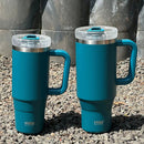 Ljojo 40oz Tumbler Cup Stainless Steel Insulated Coffee Mug with Straw