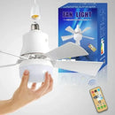 Ljojo 5-Leaf LED Ceiling Fan Light with Remote Control for Living Room