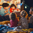 Ljojo™ 4K HD Electric Focus Projector, 300ANSI, BT5.0, Home Cinema Outdoor Portable