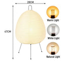 Wabi-Sabi LED Paper Pumpkin Cage Floor Lamp for Bedroom by Ljojo