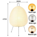 Wabi-Sabi LED Paper Pumpkin Cage Floor Lamp for Bedroom by Ljojo