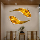 Fish Shaped Wall Lamp Decoration for Homestay Tea Room | Unique Handcrafted Light Fixture by Ljojo