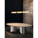 Italian Marble Pendant Light: Modern Minimalist Luxury Dining Table & Bar Island Strip Light by Ljojo