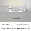 Modern Round LED Ceiling Light for Bedroom Living Room Dining Room by Ljojo