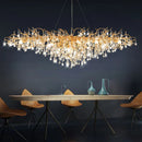 Ljojo Luxury Crystal Chandelier: Elegant Villa Pendant Lamp for Modern Living Décor