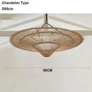 Japanese Wabi-sabi Rattan Pendant Light Chandelier for Home Decor by Ljojo