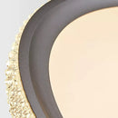 Ljojo Crystal Round LED Ceiling Light | Dimmable Bedroom Study Room Lamp Indoor Lighting