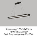 Modern LED Restaurant Chandelier Nordic Aluminum Pendant Light for Kitchen Living Room, Ljojo